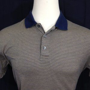 T.Harris Polo Shirt Size Large S/S Beige
